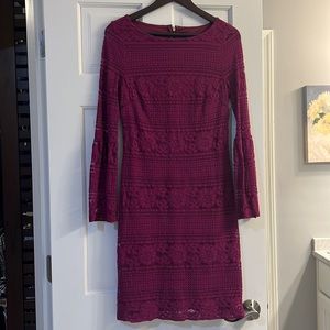 Magenta Lace Tommy Hilfiger Dress